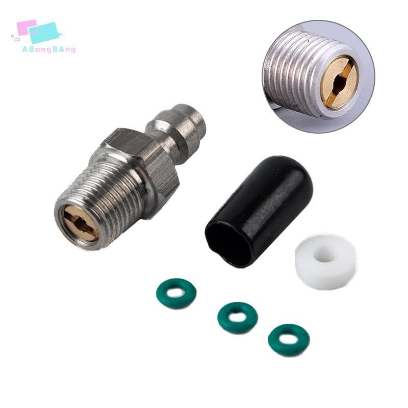 Abongbanghn PCP Paintball Acoplador Rápido Pneumático 8mm M10x1 Adaptador De Plugue Macho Encaixe 1/8NPT