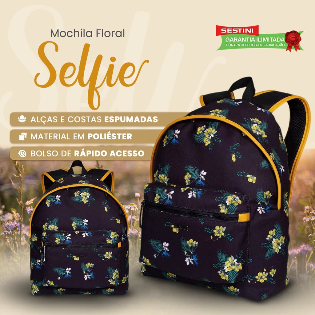 Mochila Elegante e Super Resistente Reforçada Feminina Adulta e Infantil Faculdade Escola e Trabalho