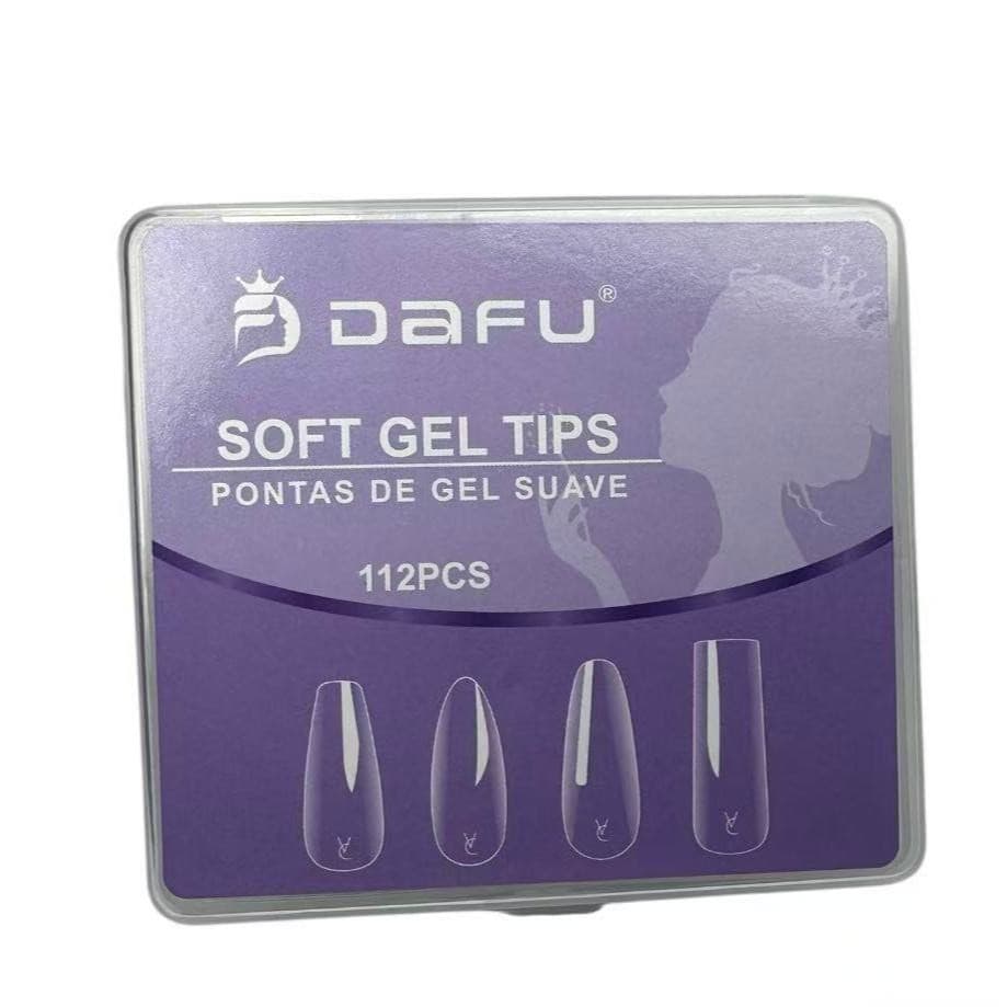 Soft gel tips com 4 Formatos 112 PÇS - Dafu