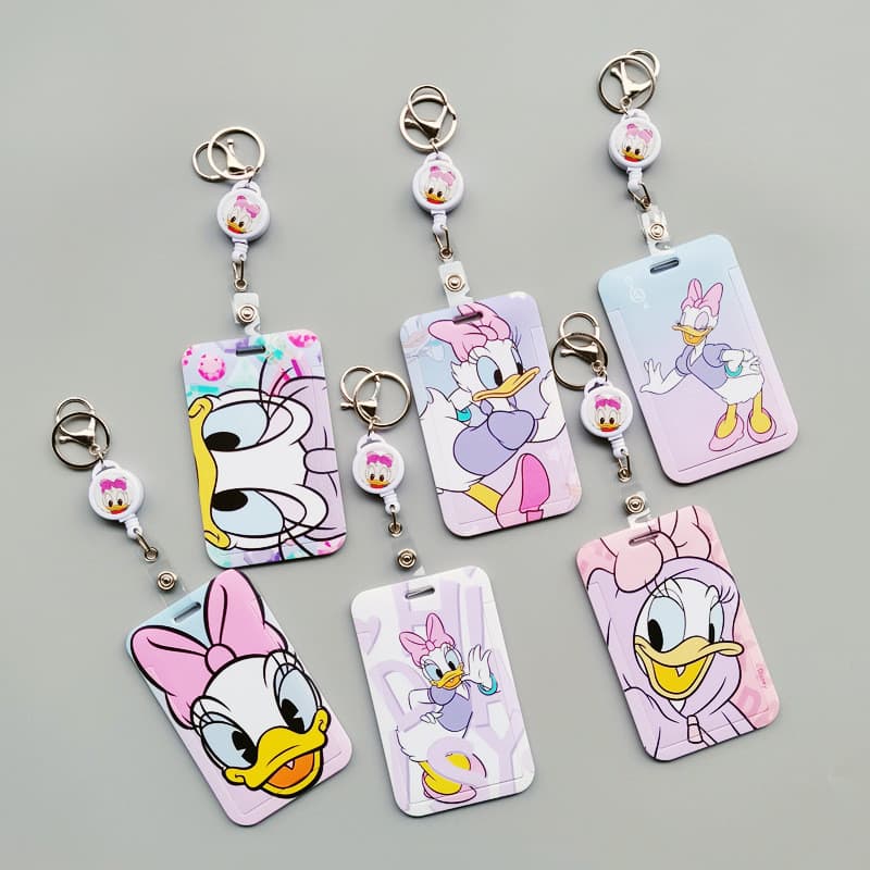Porta-cartões de Anime Cartoon, Transferência Térmica, Cartão de Estudante, Cordão de Poliéster, Distintivo de Trabalho,