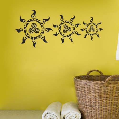 Adesivo De Parede Decorativo Sala Sol Tribal