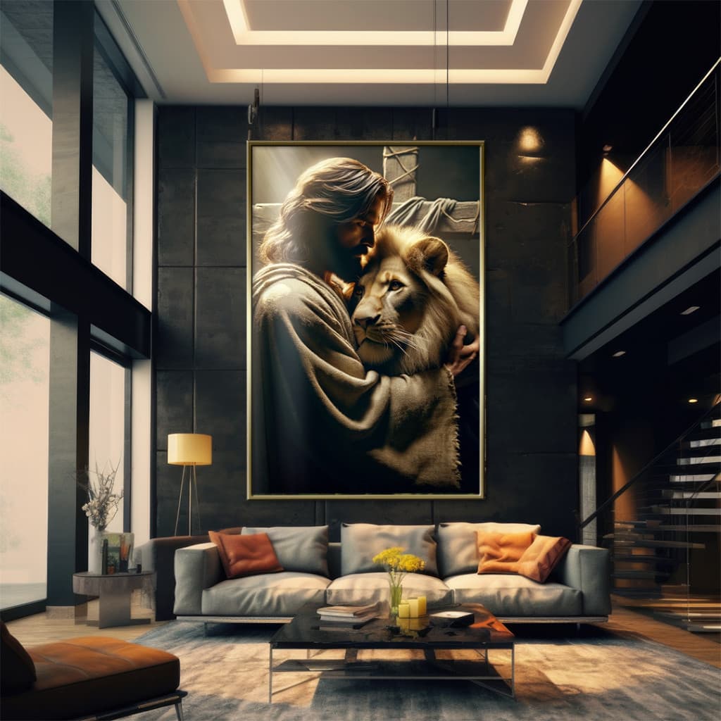 Quadro Decorativo - Sala Quarto Escritório - Amor de Jesus