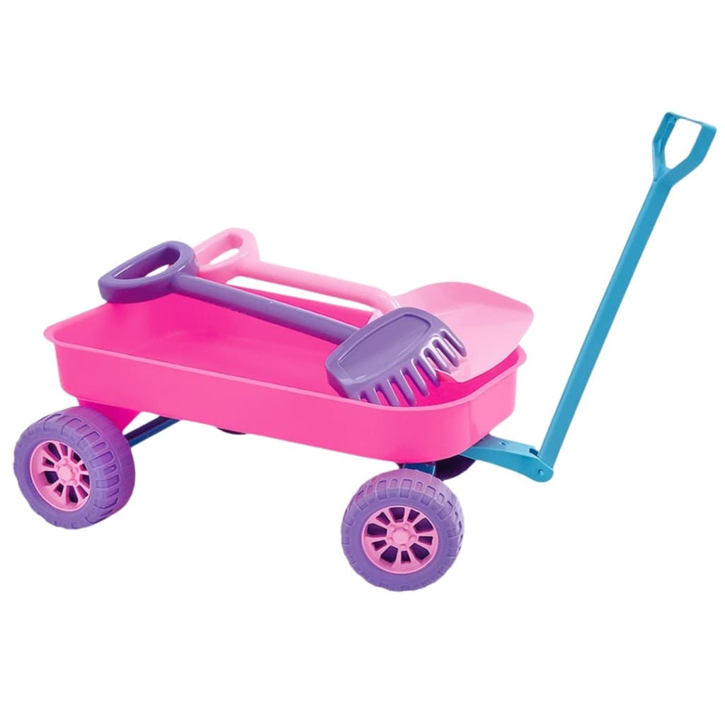 Carrinho De Mão Carriola Infantil Com Rastelo e Pá Para  Areia ou Jardim Brinquedo Infantil - Usual
