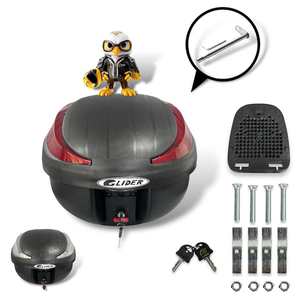 Bau Bauleto Motoboy Qualquer Moto Universal 40 Litros