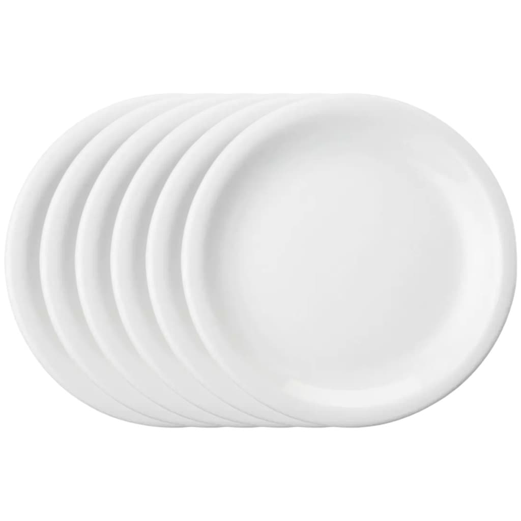Conjunto 6 Pratos Raso 26cm em Porcelana - DIRETO DA FÁBRICA
