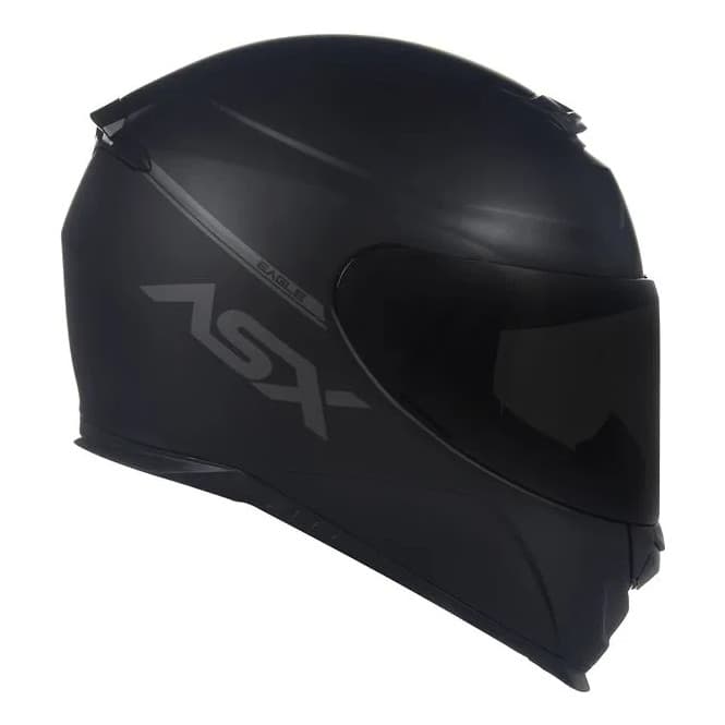 Capacete Para Moto Integral Asx Eagle Solid com Viseira V18B Fumê