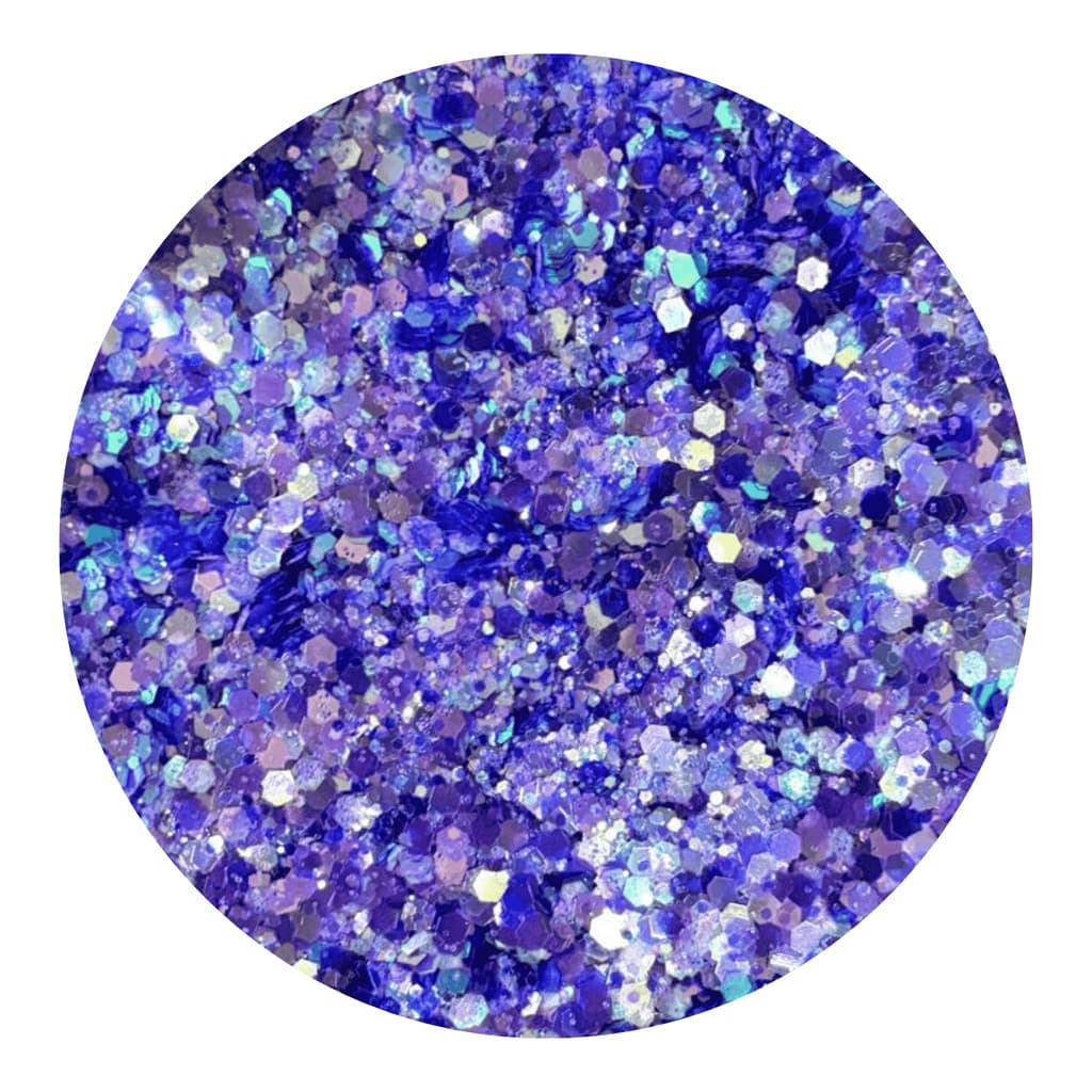 Glitter Flocado Roxo Holográfico Resina Vela Unhas 10 gramas