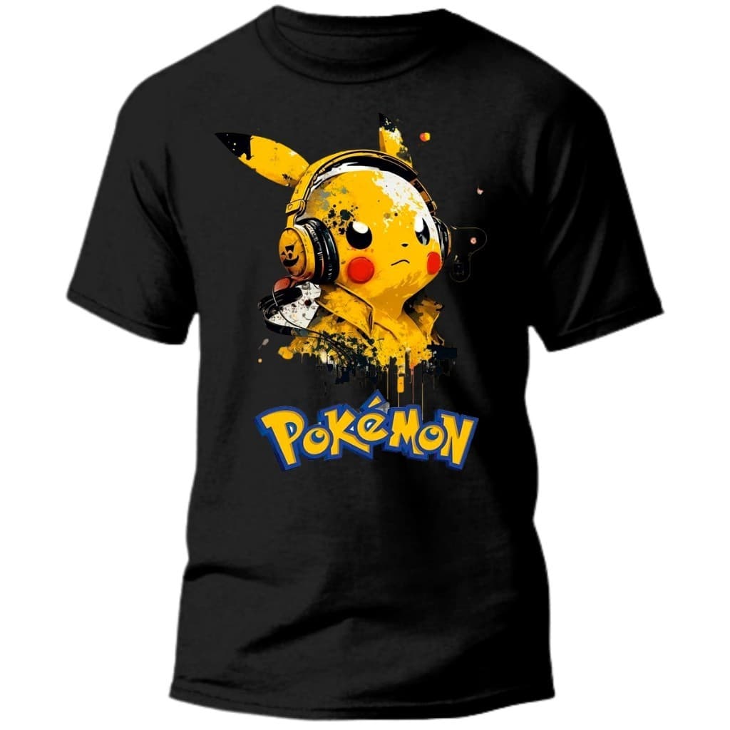 Camiseta Premium Masculina Estampa Pokémon Anime -  Camisa 100% Algodão - Envio Imediato  - Spyke Shop