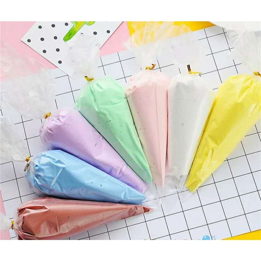 100 Sacos De Confeitar Descartáveis Confeiteiro Cobertura Bolo Doces Cupcake Utensílios Sacos De Decoração