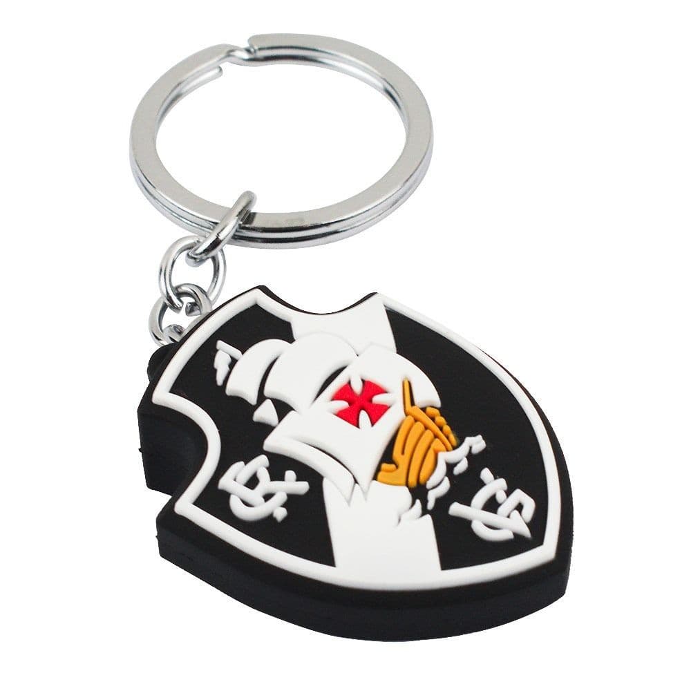Chaveiro 3D Escudo Vasco da Gama - PVC 5cm Times do Coração - KF006-7-B
