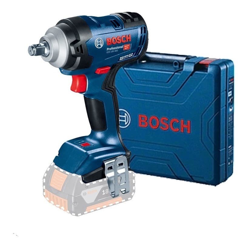 Chave de Impacto 12" a Bateria 18V (não inclusa) Motor Brushless Bosch GDS 18V-400