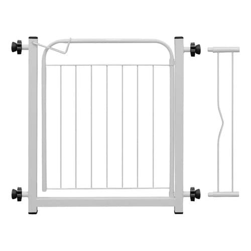 Grade Portão Proteção Pets 68 A 73 / 78 A 83 Cm Cachorro Branco