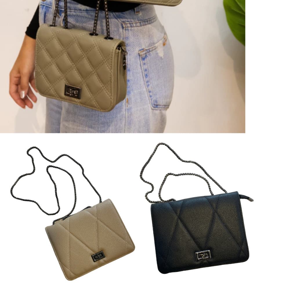 Bolsa Feminina de Mão e Alça Corrente Tiracolo e Luxo Dia e noite Festa
