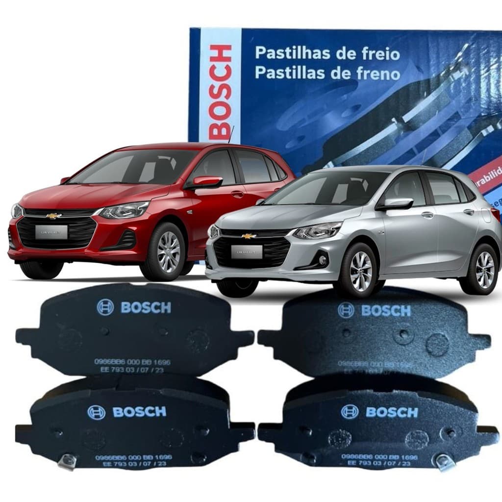 Pastilha De Freio Dianteira Onix 1.0 Turbo Plus Lt Ltz 2019 2020 2021 2022 2023 2024 2025  Bosch