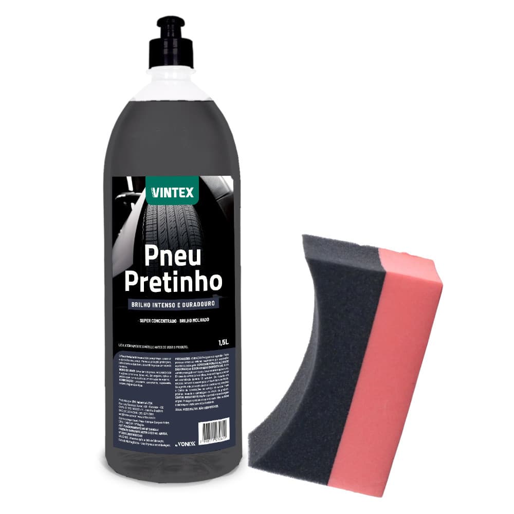 KIT PNEU PRETINHO 1,5L + APLICADOR