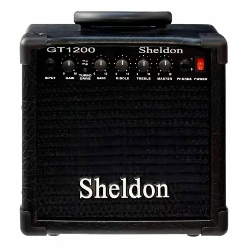 Cubo Sheldon GT1200 Preto Para Guitarra