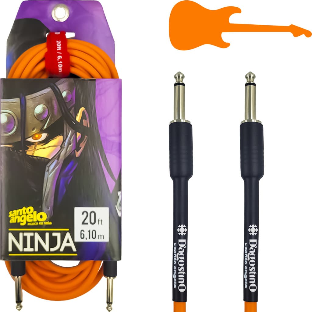 Cabo Santo Angelo Ninja Laranja D'Agostino 6 Metros P10 Reto