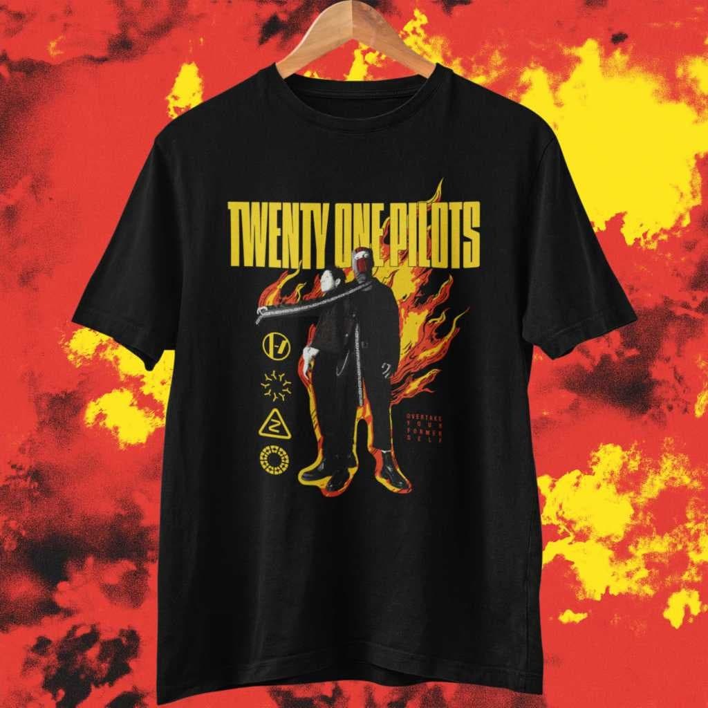 Camiseta Premium Twenty One Pilots 100% Algodão Lançamento 2025 Banda Hip Rock Moda Ruby