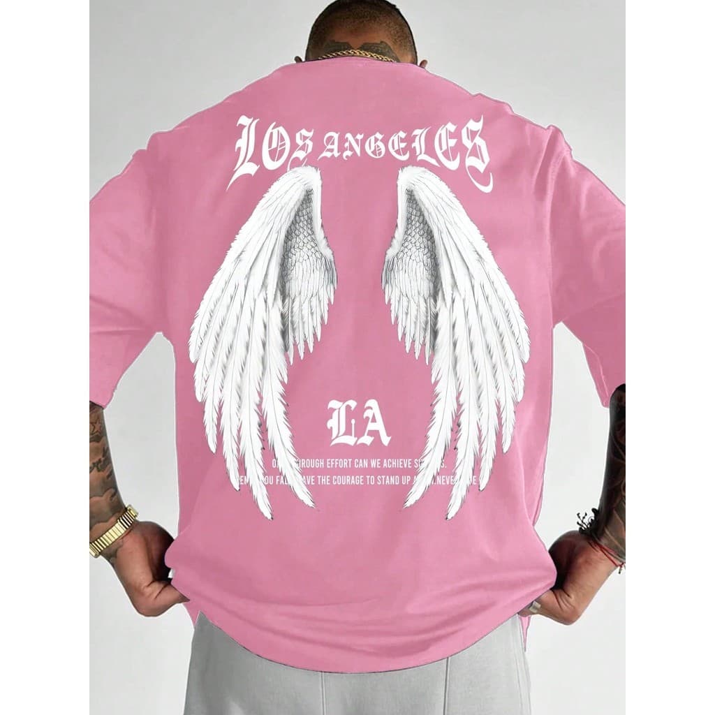 Camisa Camiseta L.A Asas Moda Streetwear 100% Algodão Unissex Lançamento