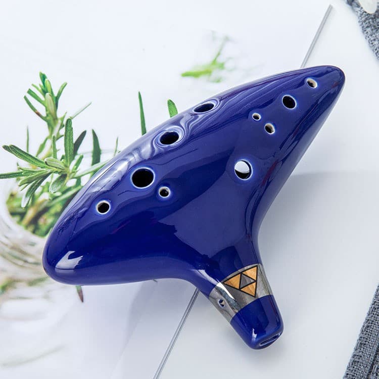 kam 12 Hole ocarina Cerâmica alto C Lenda Do Instrumento Azul ka