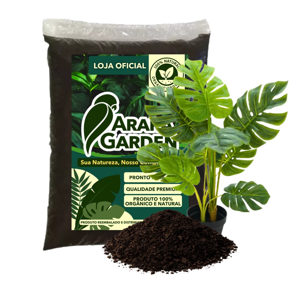 Terra Vegetal Adubada Orgânica p/ Costela de Adão 5kg Premium