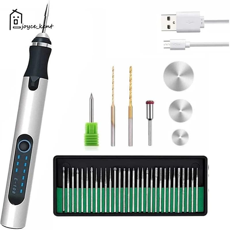 Caneta De Gravação Profissional Personalizada USB Recarregável De 30 Bits Ferramenta Sem Fio Para Metal , Madeira , Vidr