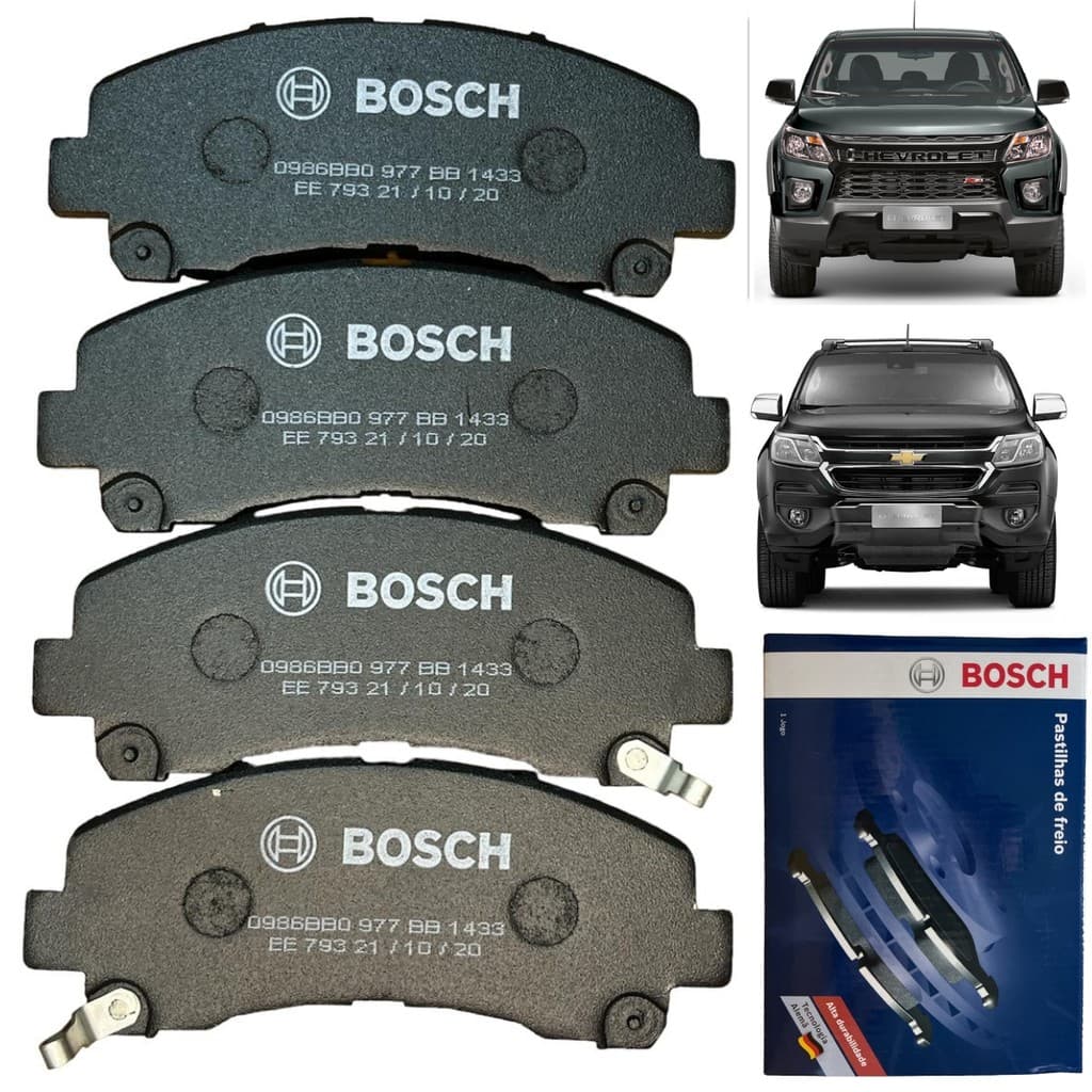 Pastilha de Freio S10 2.4 2.5 2.8 2012 2013 2014 2015 2016 2017 a 2026 Trailblazer 2.8 3.6 Bosch
