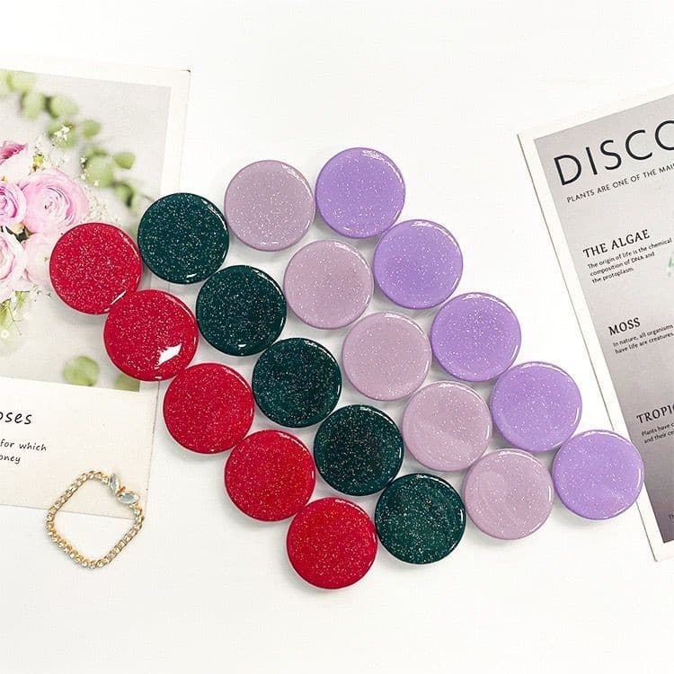 Suporte Pop Socket Glitter Para Clelular Feminino