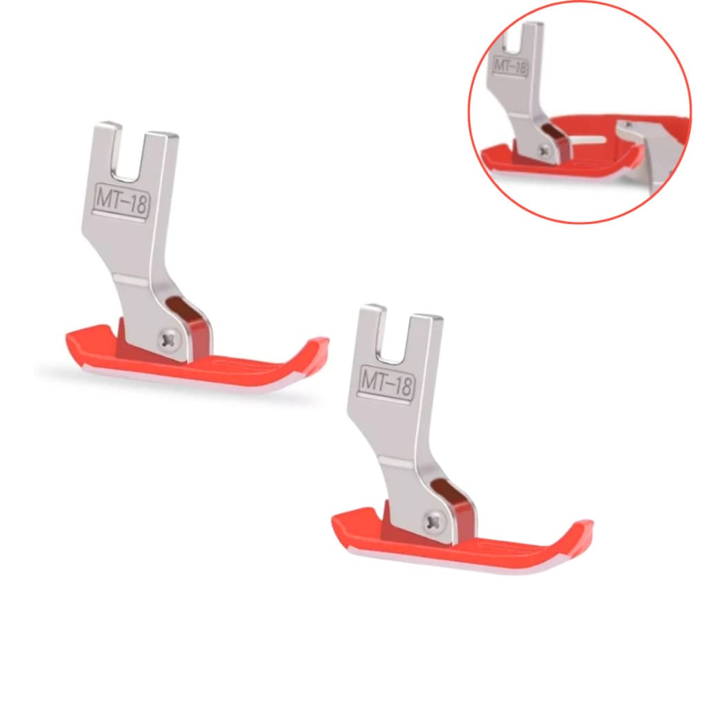 Calcador Teflon MT-18 Para Máquina De Costura Reta Industrial- 2 UNIDADES
