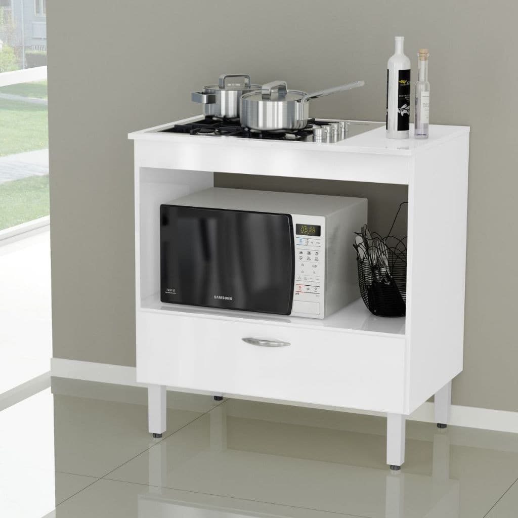 Balcão Cozinha Fogão Para Cooktop Florida 1 Porta