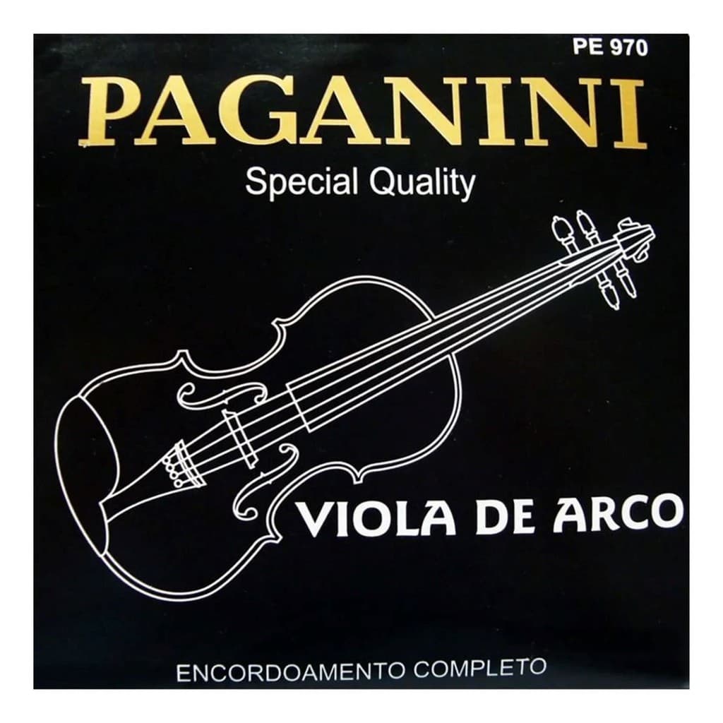 ENCORDOAMENTO PAGANINI PARA VIOLA DE ARCO  JOGO DE CORDA COMPLETO PROFISSIONAL
