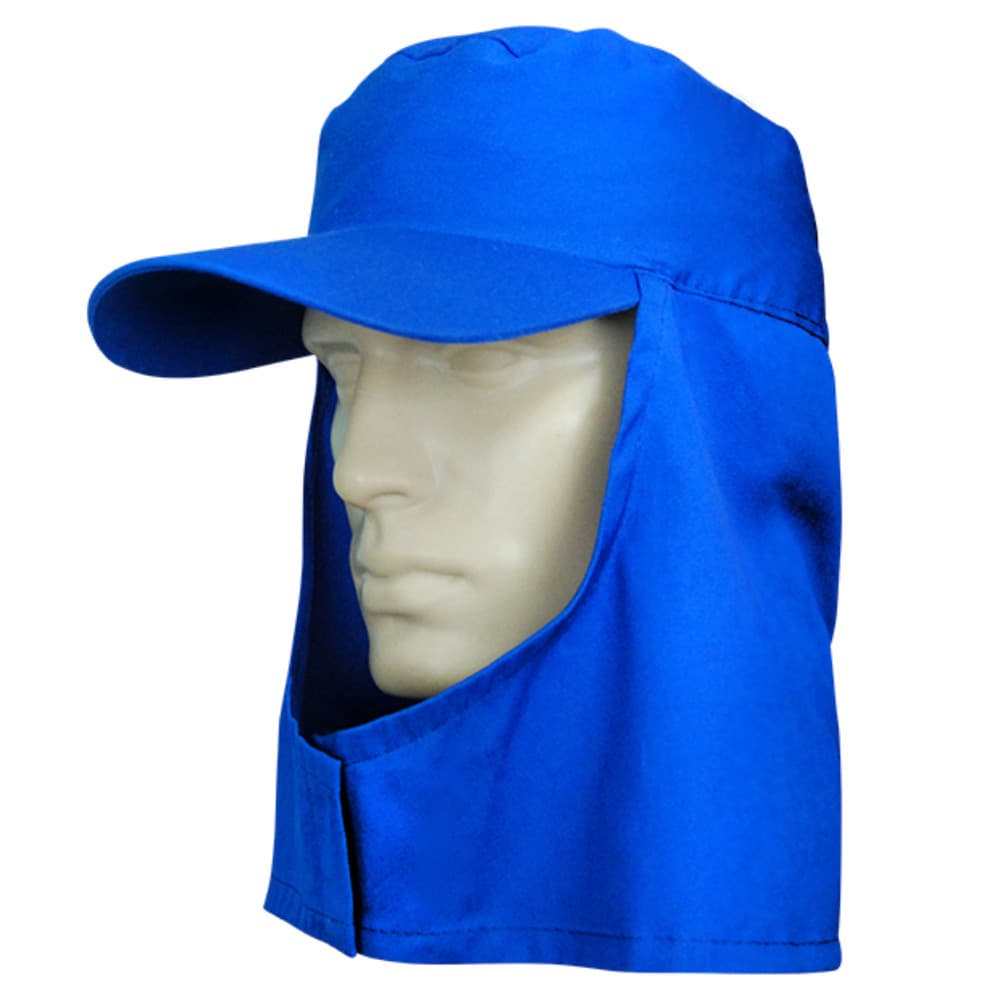 Touca De Segurança Para Soldador Em Brim Boné Arabe Ca 40.038 Azul Plastcor