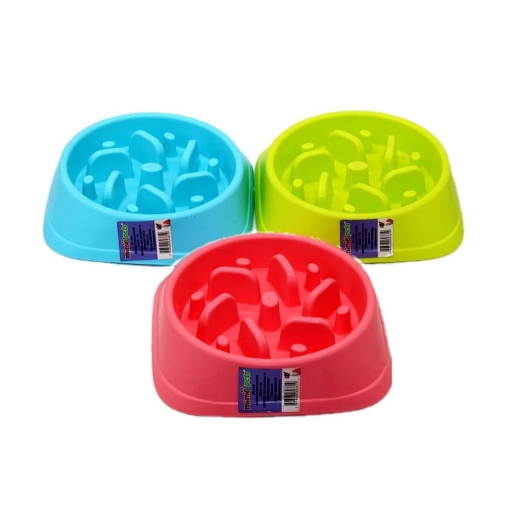 Comedouro Interativo Lento para Cães e Gatos - Cores Sortidas