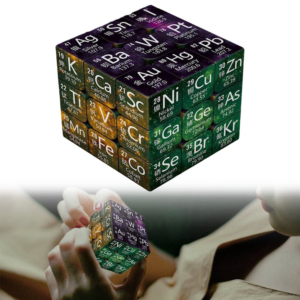 1 Pçs Novo Cubo Mágico Tabela Periódica De Elementos Químicos Fórmulas De Física E Matemática Quebra-Cabeça Intelectual