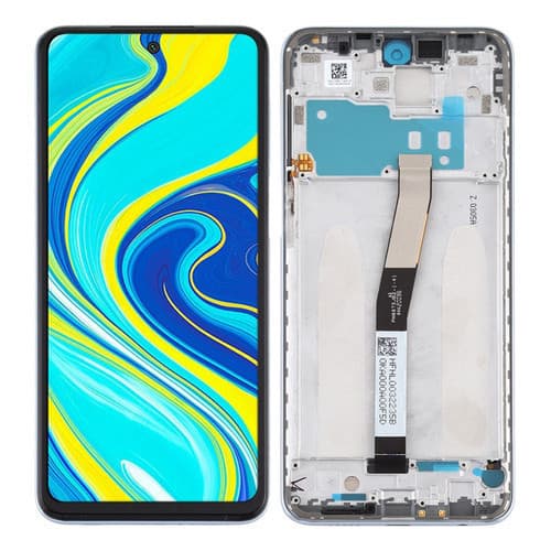 Tela Compativel Frontal  Com Redmi Note 9s Com Aro  - LOJA AC-2