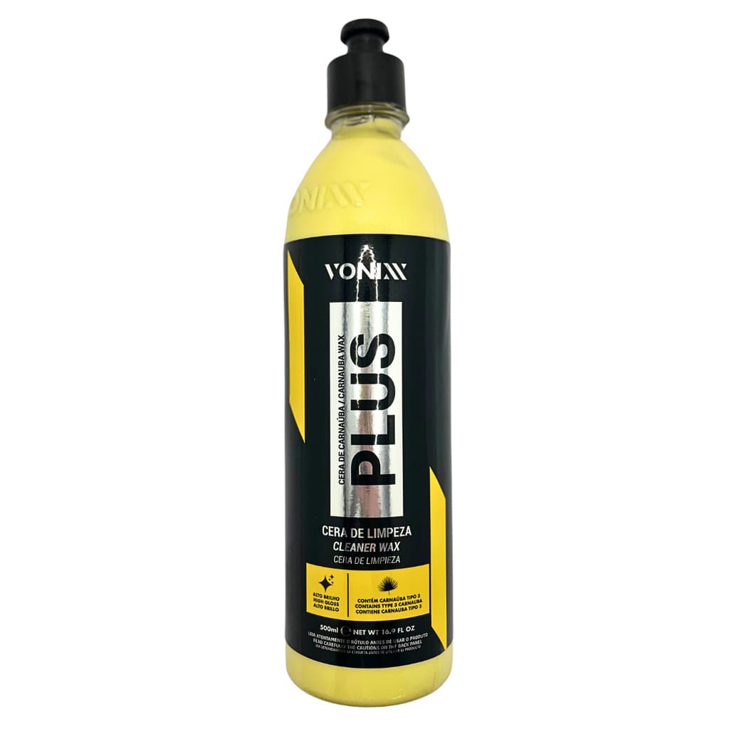 Cera Carnaúba Plus Vonixx 500ml - Cera Líquida Automotiva