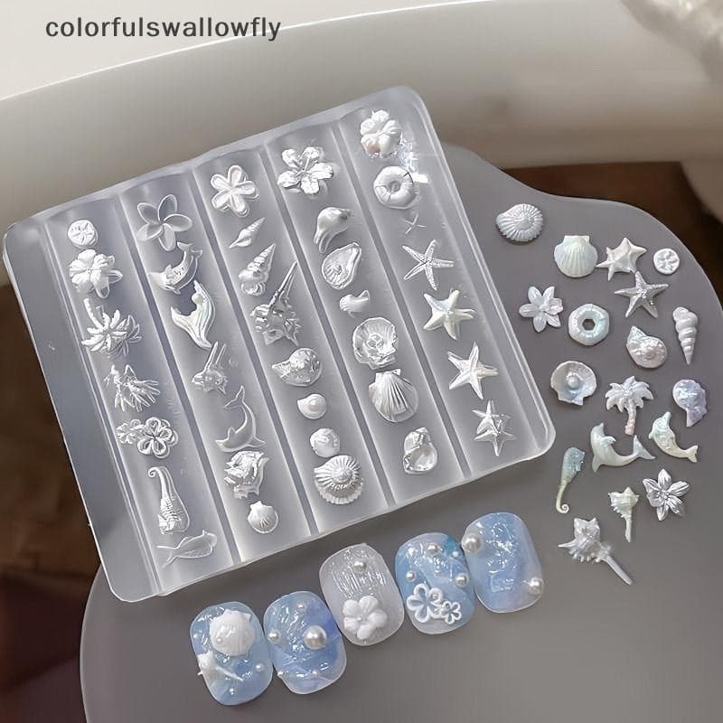 CSF 3D Silicone Nail Art Flower Design Molde Para Unhas DIY E Artesanato De Joias