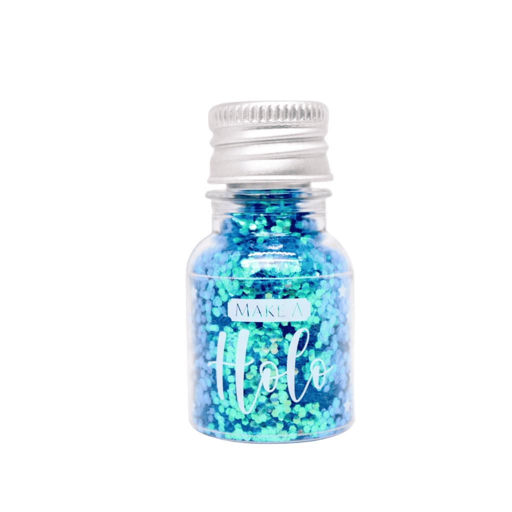 Glitter Flocado Azul Piscina Unhas Resina Artesanato 10g