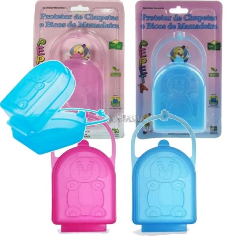 Porta Chupeta e Bico de Mamadeira Pepeta com Alça - Proteção e Higiene