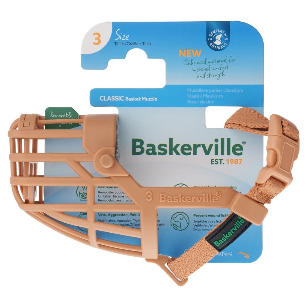 Focinheira para Cães Baskerville Classic Basket Tamanho 3