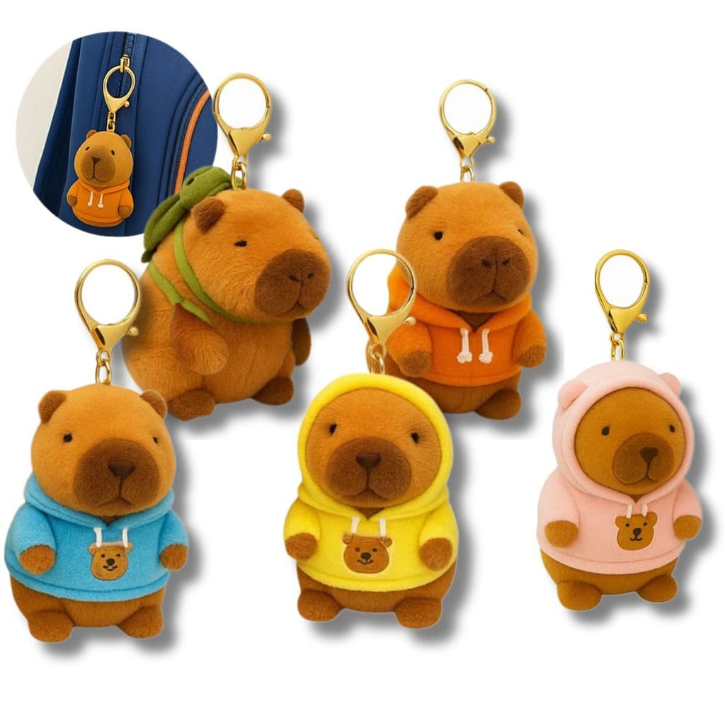 Chaveiro Pelúcia Capivara Fofa e Macia – Brinde ou Presente Criativo