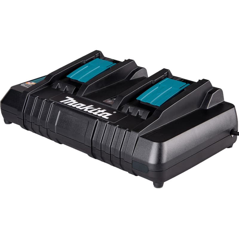 Carregador Duplo Makita DC18RD 14.4V 18V LXT 127v Rápido Para 2 Baterias