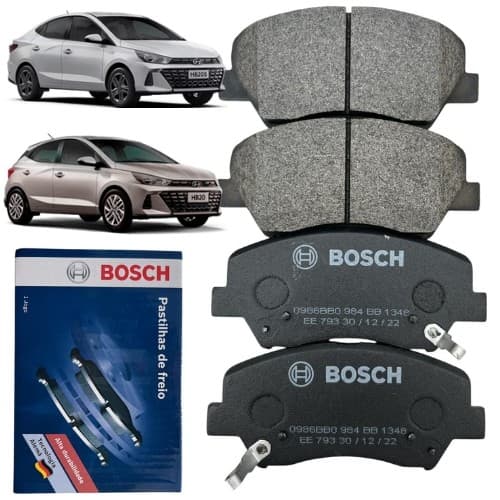 Pastilha Freio Dianteira Hb20 Hb20s 1.6 Cerato 1.6 2013 a 2019 Creta 1.0 2.0 2022 a 2024 Bosch
