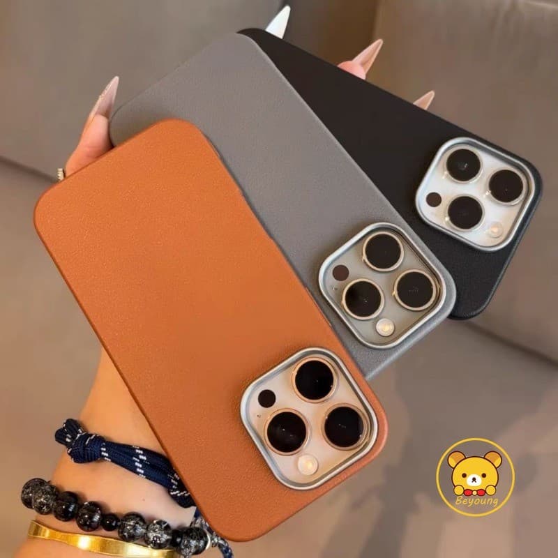 Capa De Couro Lichia Estilo Ins Para Realme C67 C65 C63 C61 C55 C53 C51 C51s C35 C33 5G 4G Telefone Macia Proteção De Le