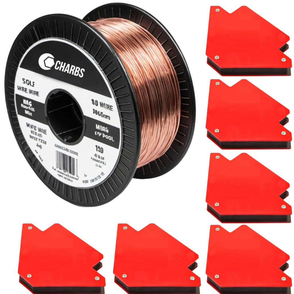 Arame Mig P/ Solda Er70s-6 5kg Com 6 Esquadro Magnético 11kg