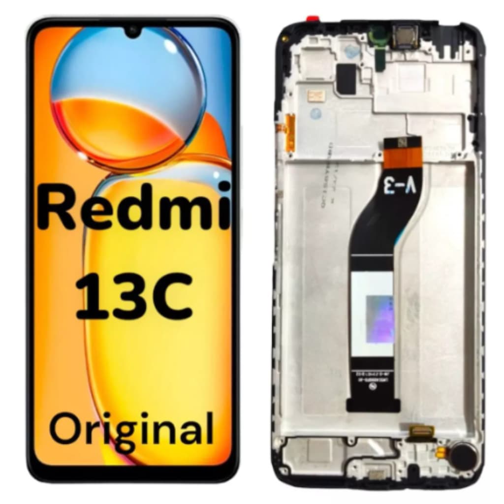 Tela Display Touch Screen Frontal Lcd Para Mi 13c Com Aro-