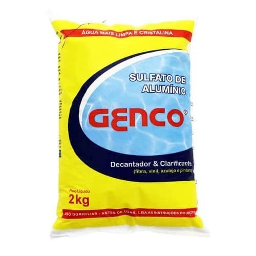 Sulfato de Alumínio Decantador 2kg para Piscina | Elimina Água Turva | Alta Eficiência