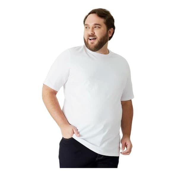 Camiseta Basicas Masculina Plus Size Original Algodao