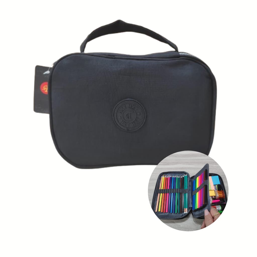 Estojo Box Necessaire Escolar Organizador C/2 divisórias