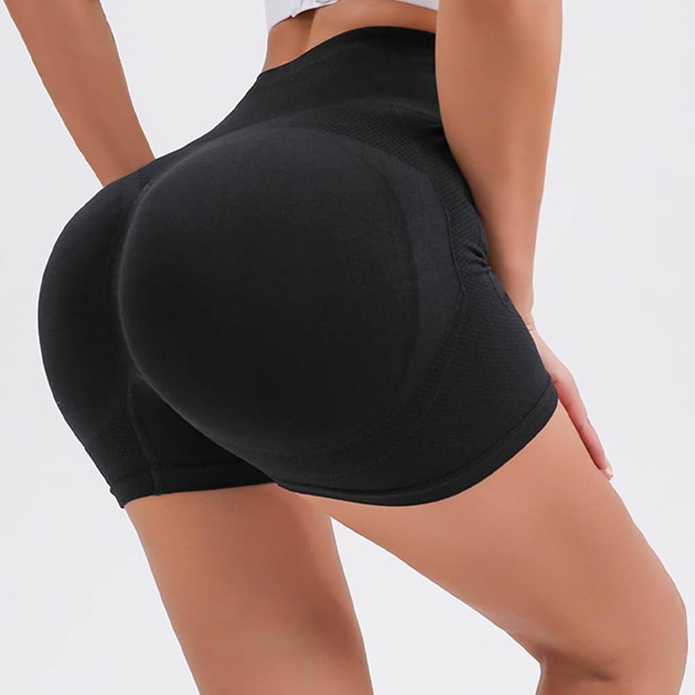 Shorts de Yoga com Elástico na Cintura - Secagem Rápida e Ajuste Perfeito